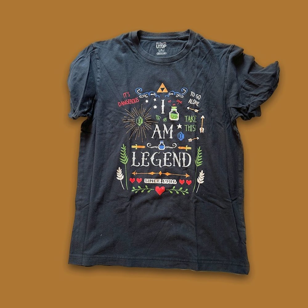 Black Zelda "I Am Legend" shirt